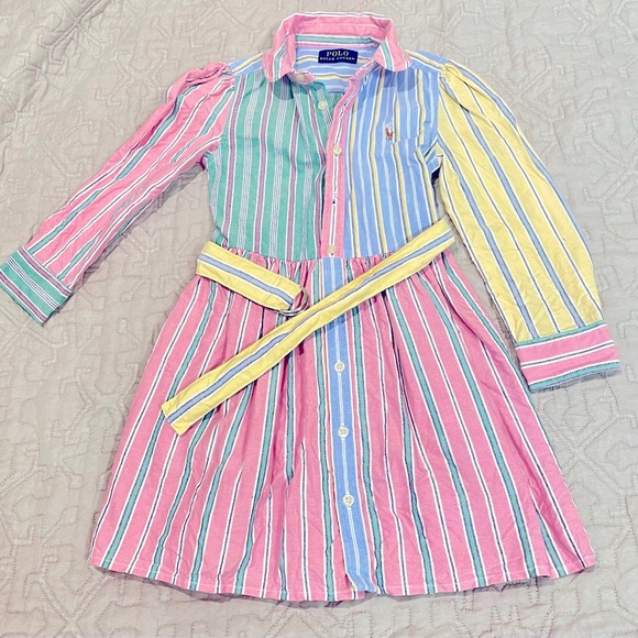 Ralph Lauren Belted Cotton Chino Shirtdress - Picture 1 of 3